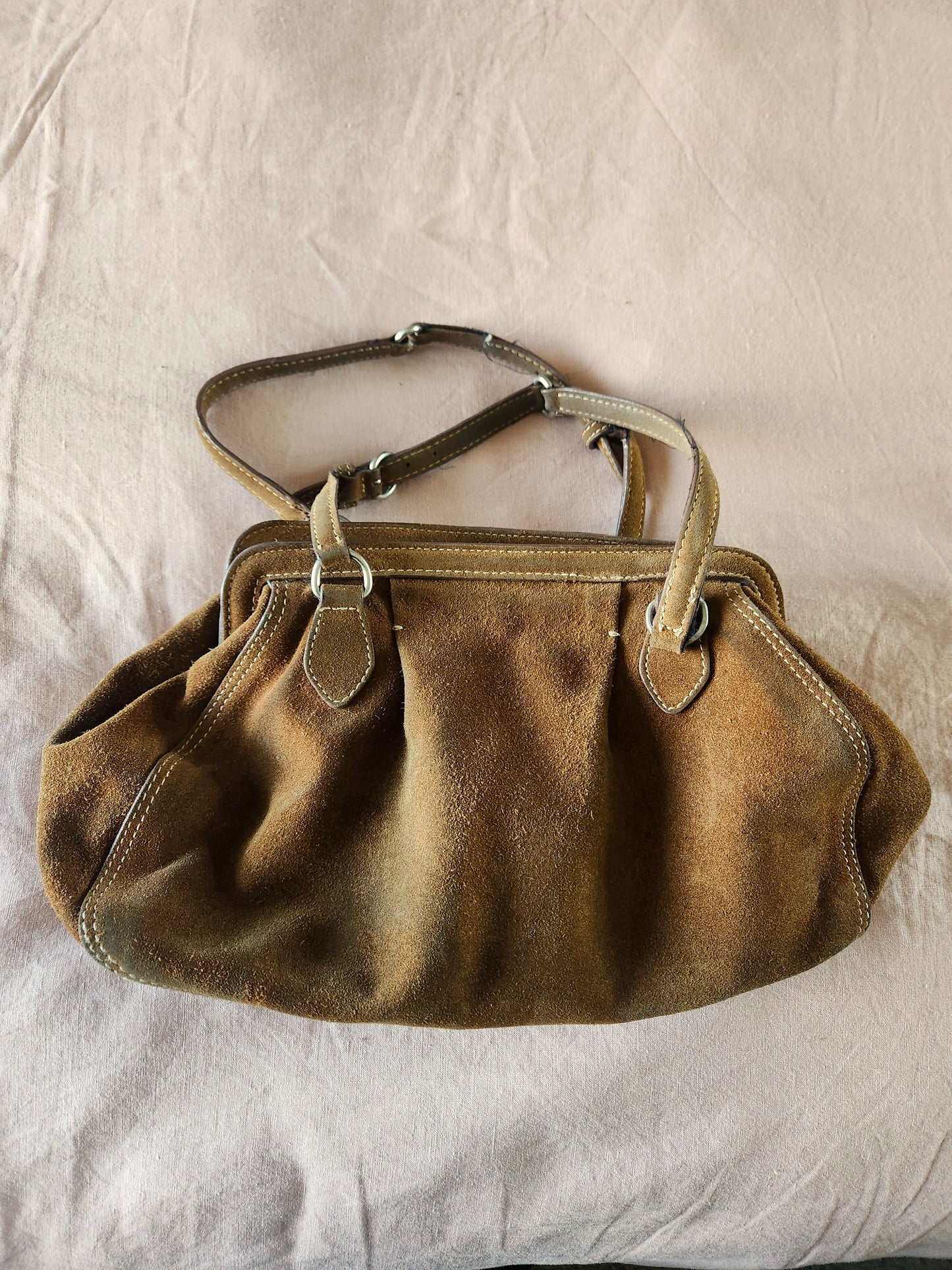 Country Road Suede Leather pre-loved bag
