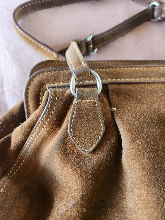 Country Road Suede Leather pre-loved bag