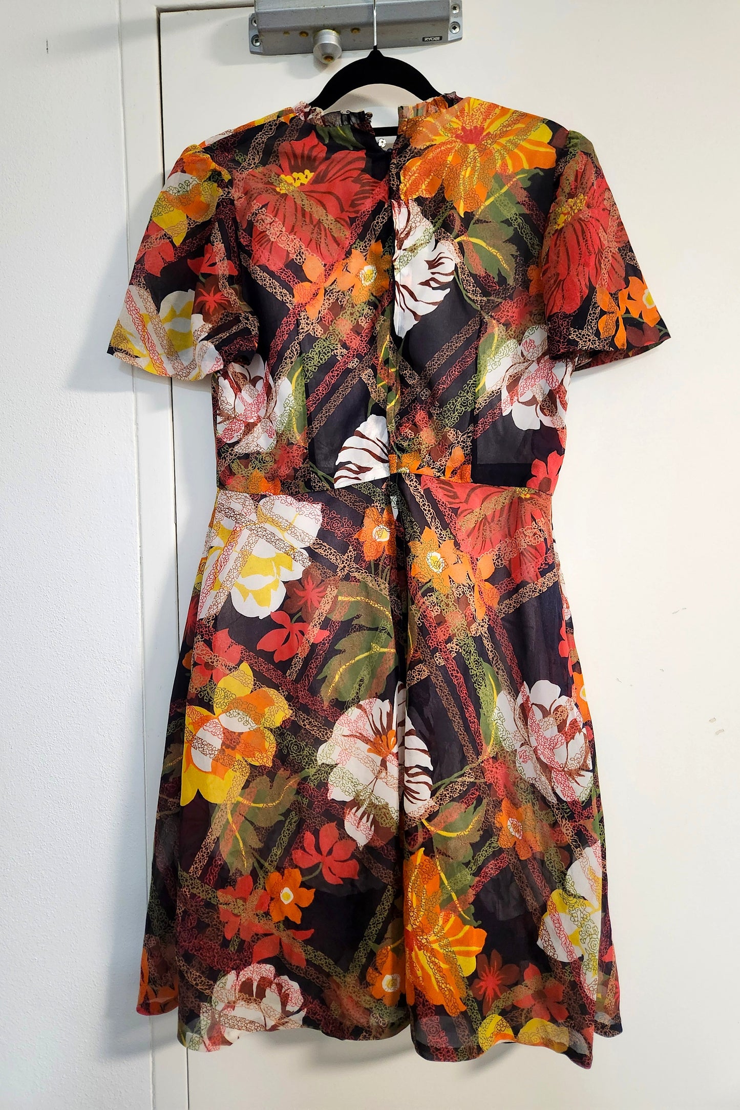 Orange Floral Dress // Retro