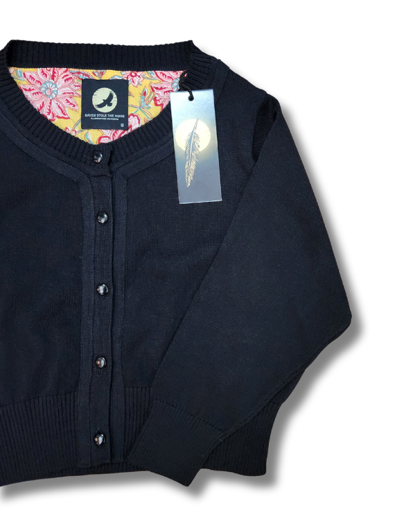 Peggy Cardigan Black The Retro Room Australia