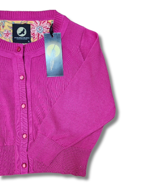 Peggy Cardigan // Dark Pink