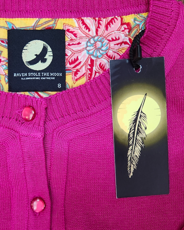 Peggy Cardigan // Dark Pink