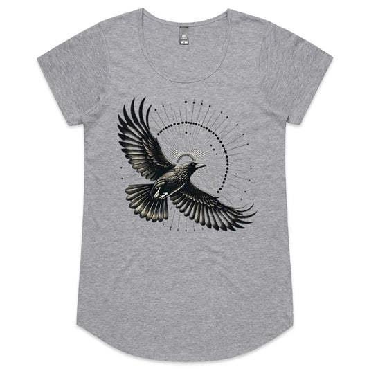 Raven's Glow // Womens Scoop Neck T-Shirt