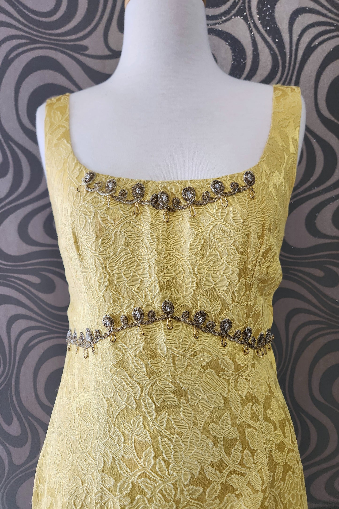 Lemon Evening Gown // Retro 1960's original