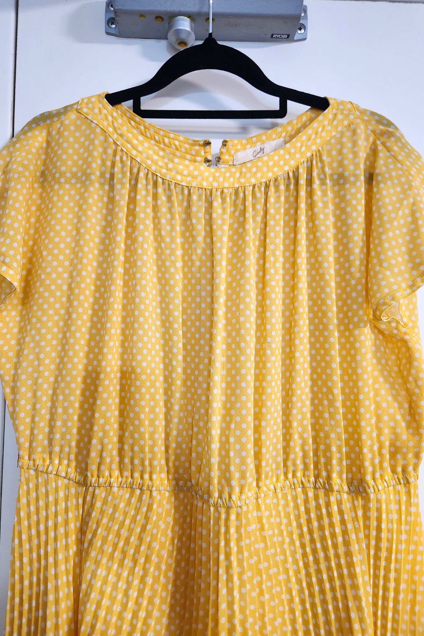 Lemon Dot Dress // Retro