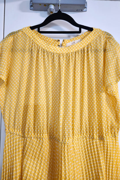 Lemon Dot Dress // Retro