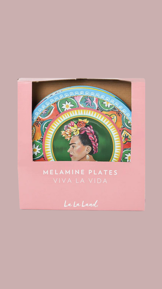 Melamine Viva la Vida //  Plate Set