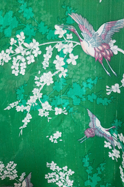 Gladys Blouse // 3/4 sleeve // Green Crane