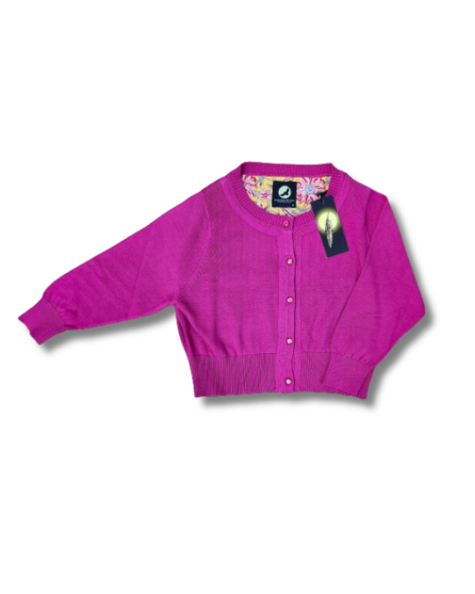 Peggy Cardigan // Dark Pink