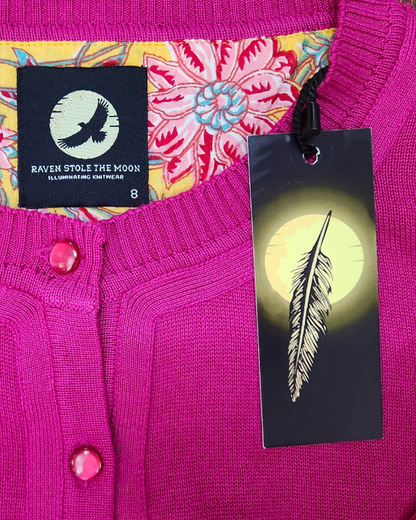 Peggy Cardigan // Dark Pink