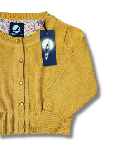 Peggy Cardigan // Mustard Gold