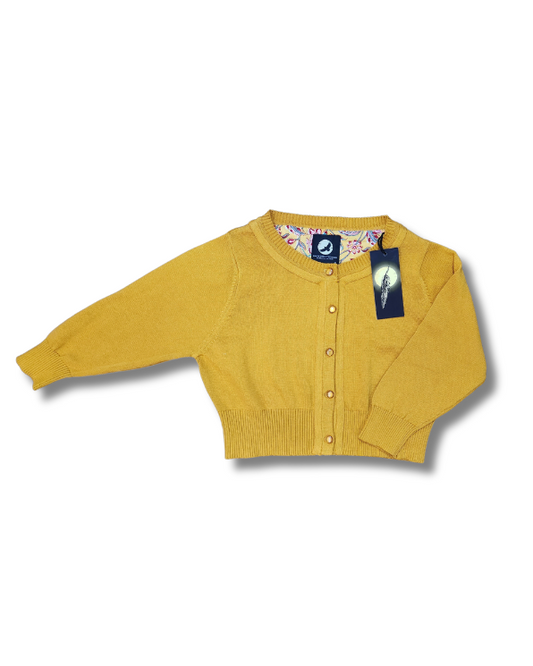 Peggy Cardigan // Mustard Gold