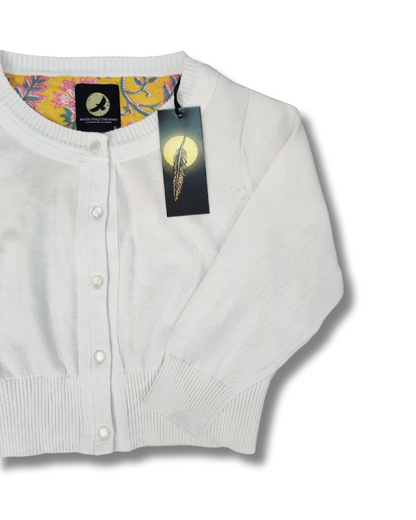 Peggy Cardigan // White