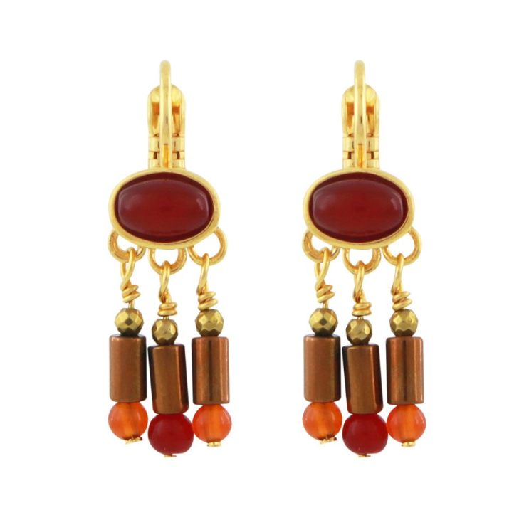 Taratata French Earrings // Orient // Lever Back bead drops