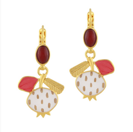Taratata French Earrings // Orient // Pomegranate