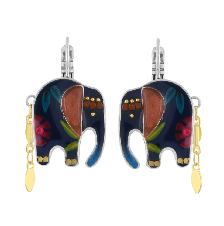 Taratata French earrings // Papong // Lever back elephant