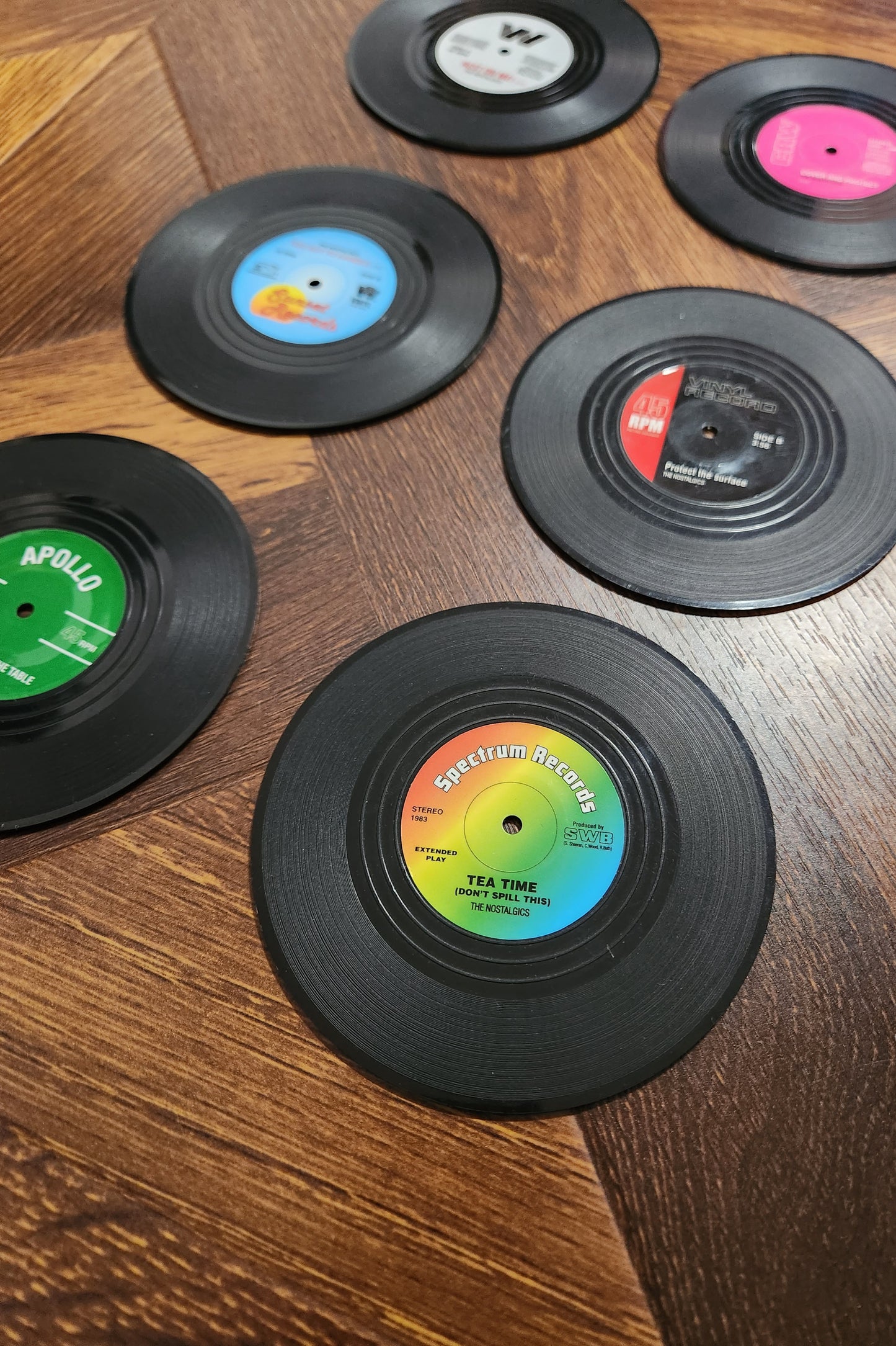 Vinyl Record Coasters // set of 6
