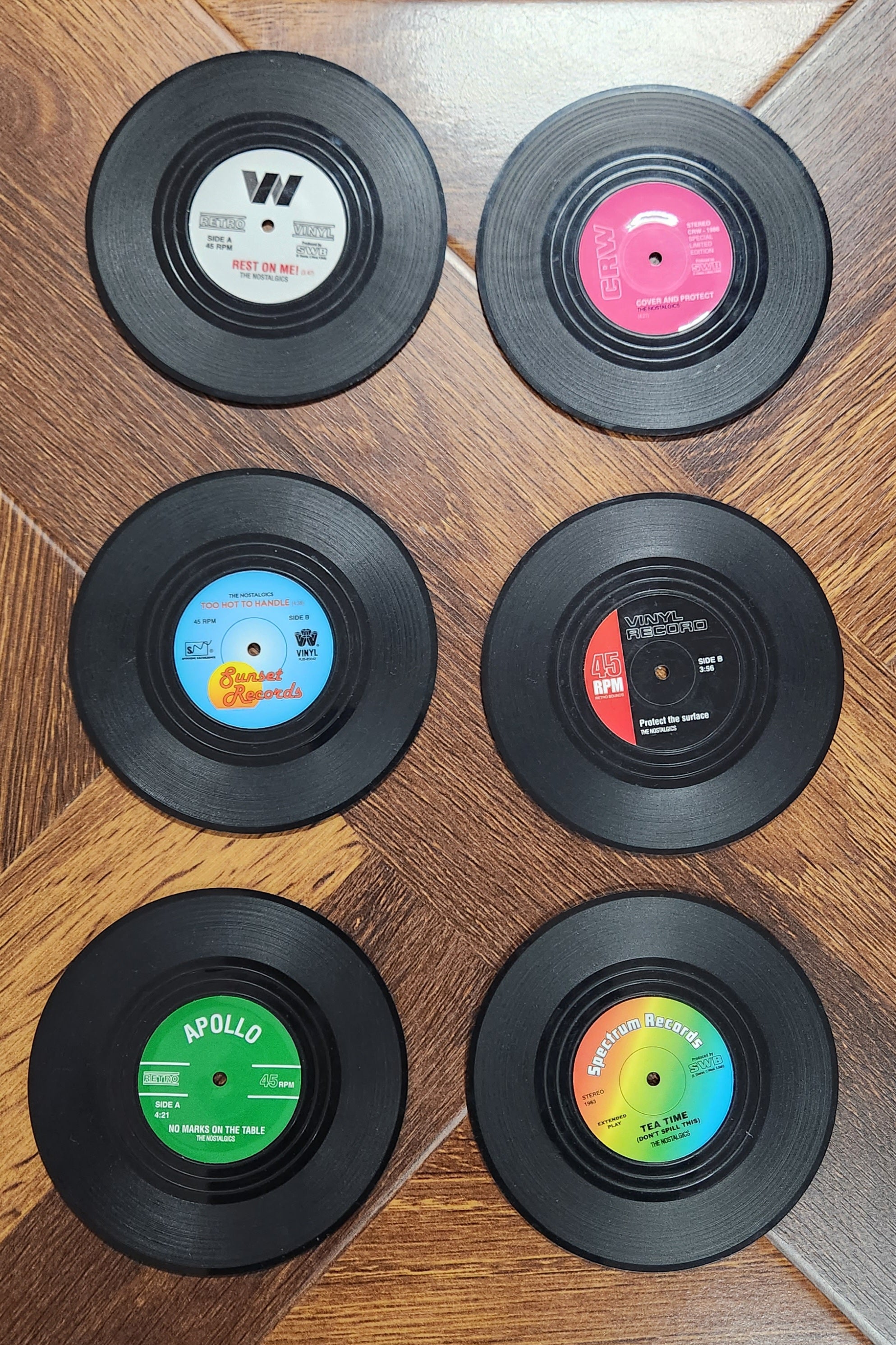 Vinyl coasters deals