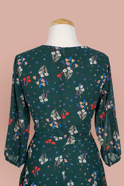 Corinne Dress // Heritage Green Floral