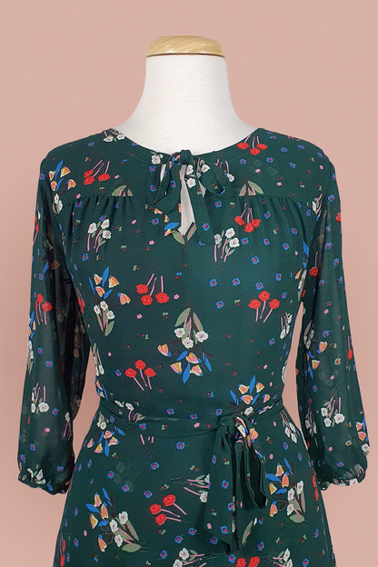 Corinne Dress // Heritage Green Floral