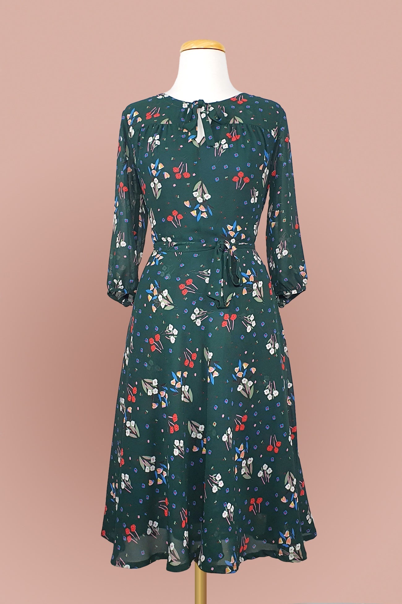 Corinne Dress // Heritage Green Floral