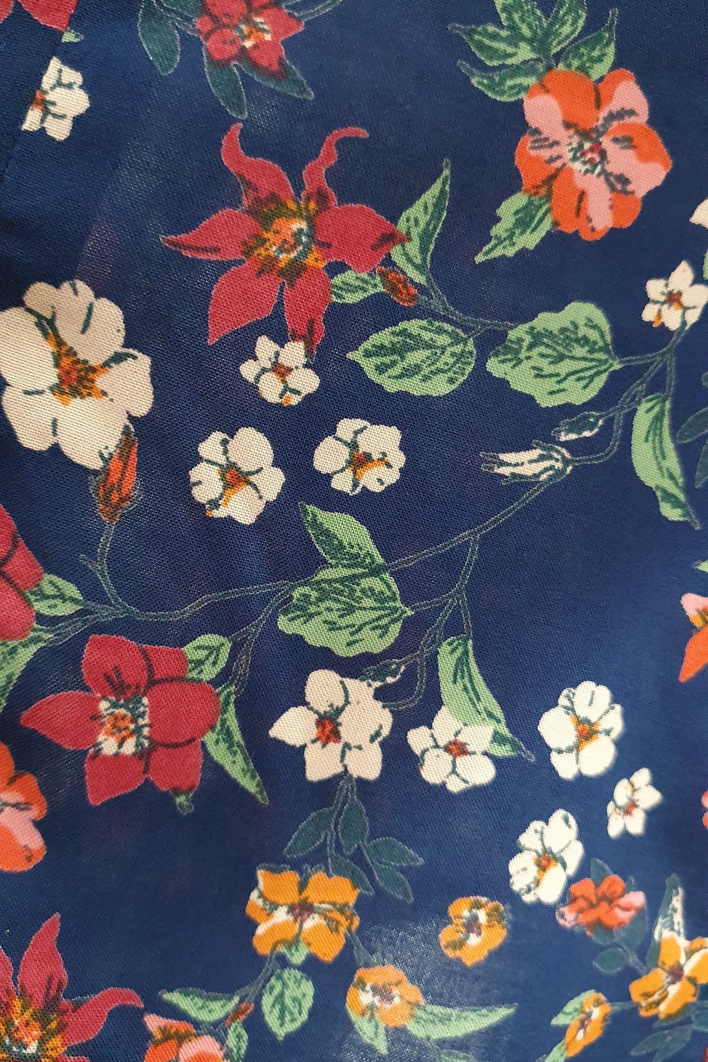 Julee Dress // Blue French Floral